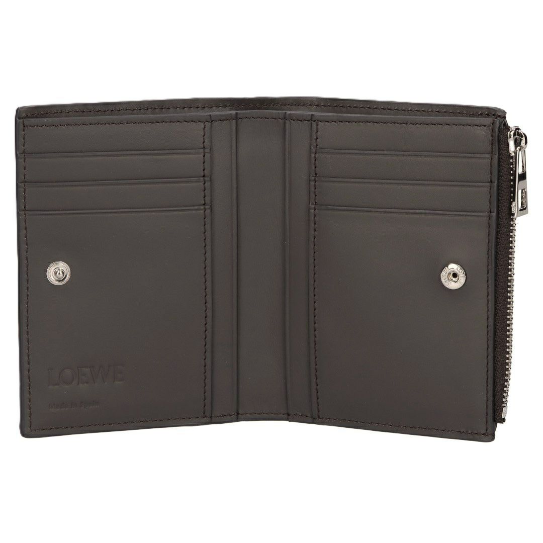 ロエベ LOEWE 折財布 二つ折り財布 スリムコンパクト ウォレット C779W73X01 1220 DARK GREY