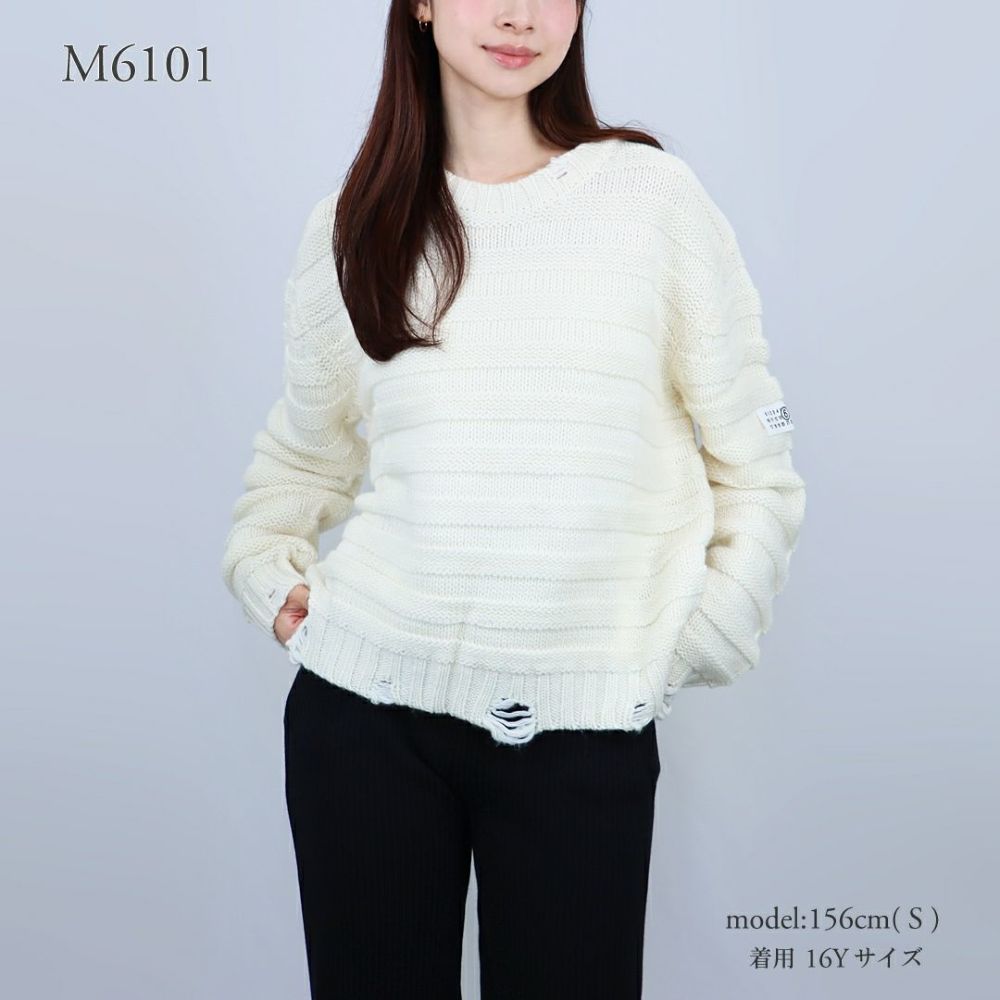 エムエムシックス メゾンマルジェラ MM6 MAISON MARGIELA キッズ レディース ニット セーター プルオーバー M60880