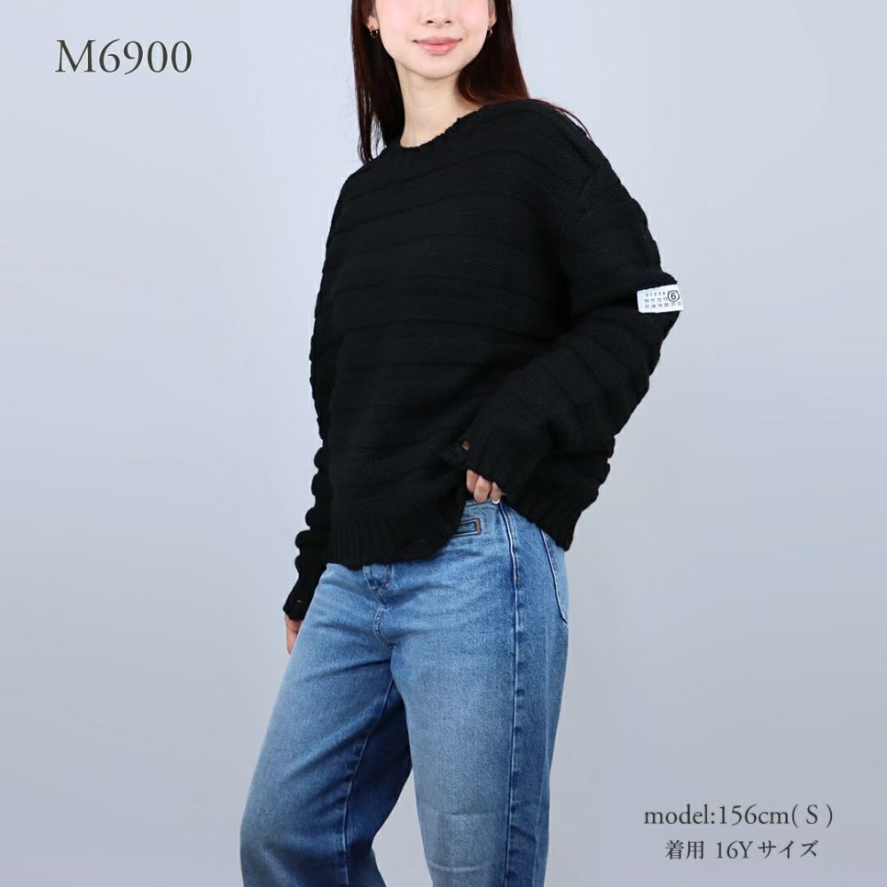 エムエムシックス メゾンマルジェラ MM6 MAISON MARGIELA キッズ レディース ニット セーター プルオーバー M60880