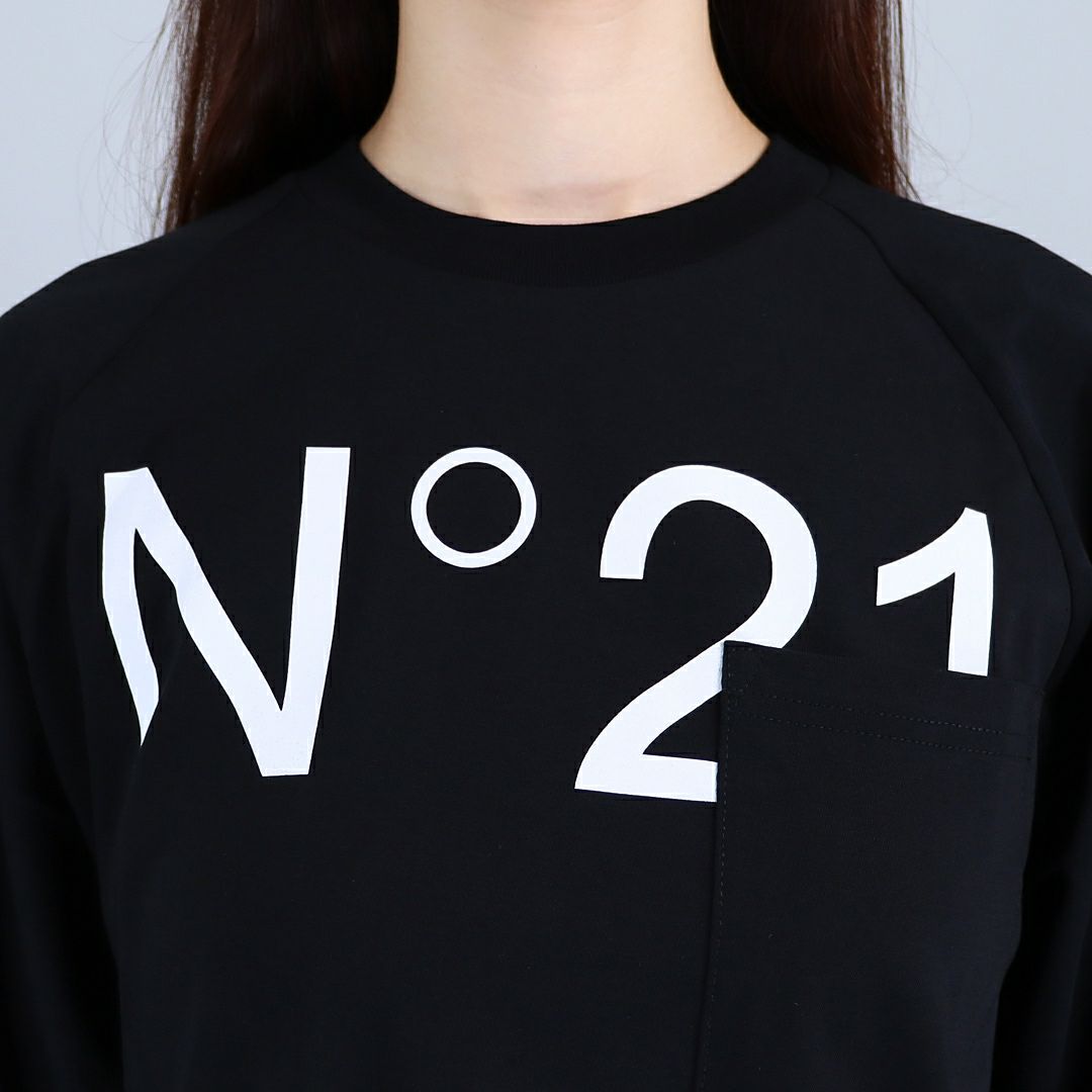 ヌメロヴェントゥーノ N°21 キッズ ボーイズ レディース長袖 Tシャツ ポケット付き カットソー N2107