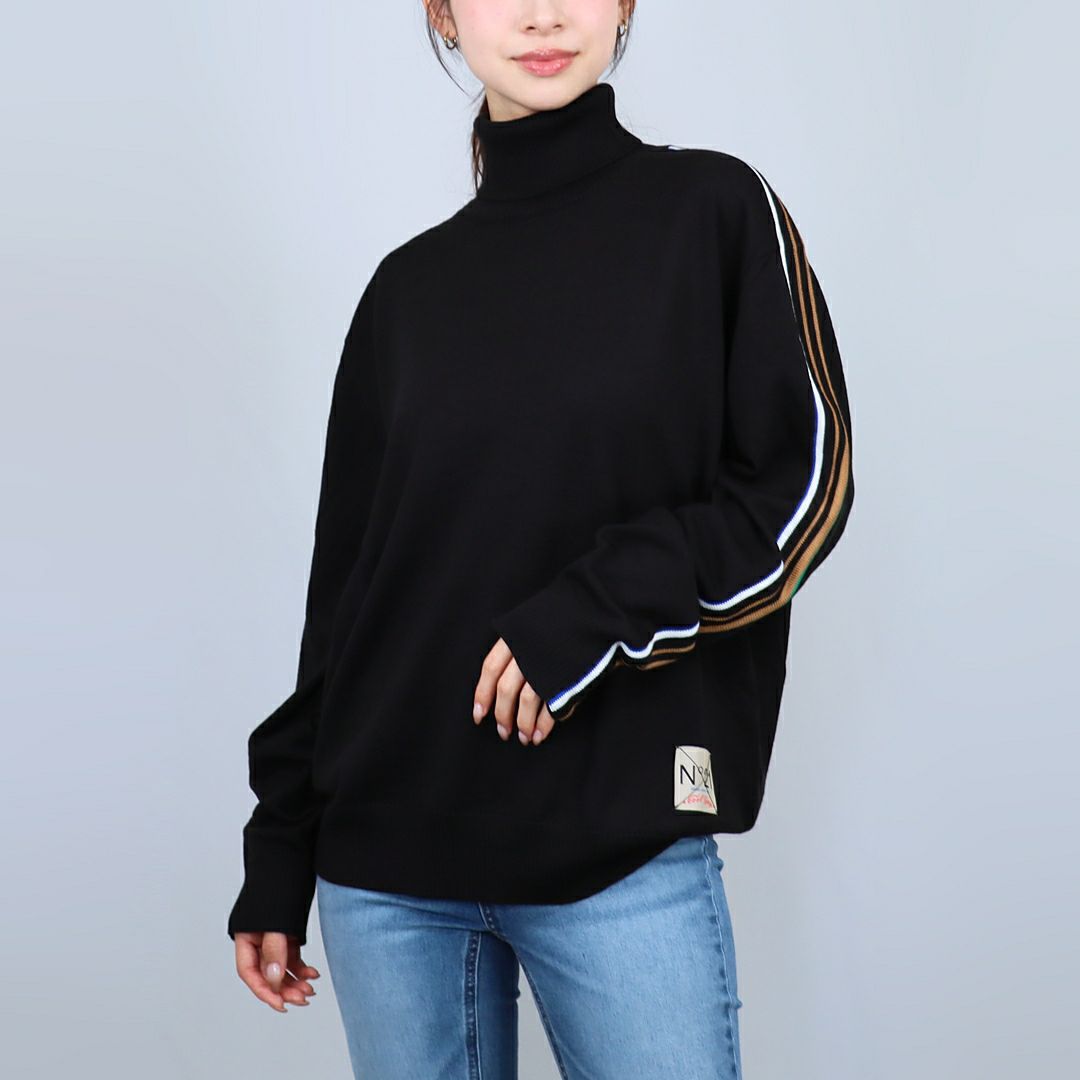 ヌメロヴェントゥーノ N°21 キッズ レディース ニット セーター プルオーバー N2108 0N900 ブラック