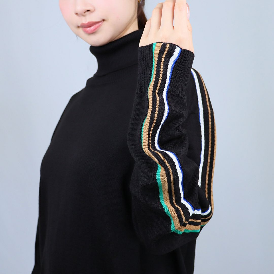 ヌメロヴェントゥーノ N°21 キッズ レディース ニット セーター プルオーバー N2108 0N900 ブラック