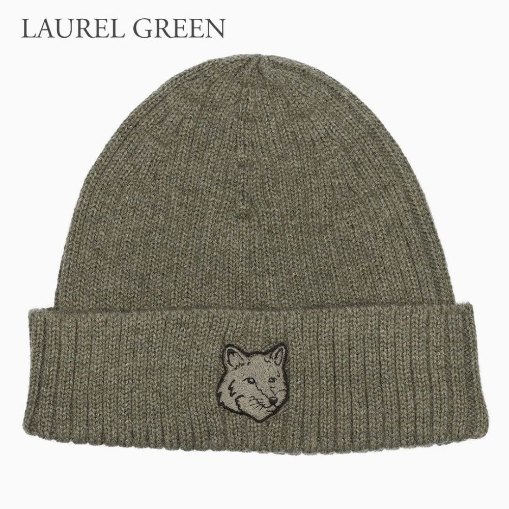 メゾンキツネ MAISON KITSUNE 帽子 ニット帽 PM06111KT1022 フォクスヘッドビーニー