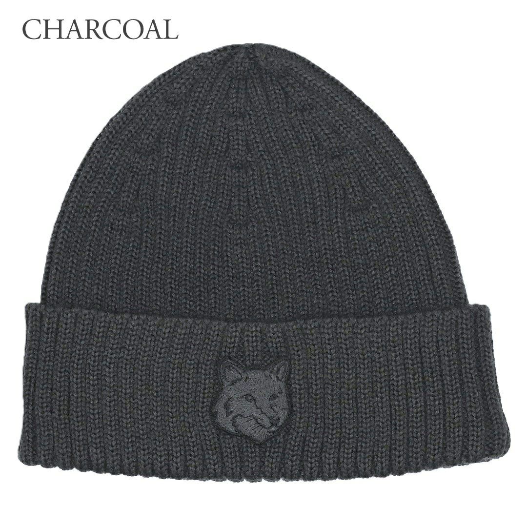 メゾンキツネ MAISON KITSUNE 帽子 ニット帽 PM06111KT1022 フォクスヘッドビーニー
