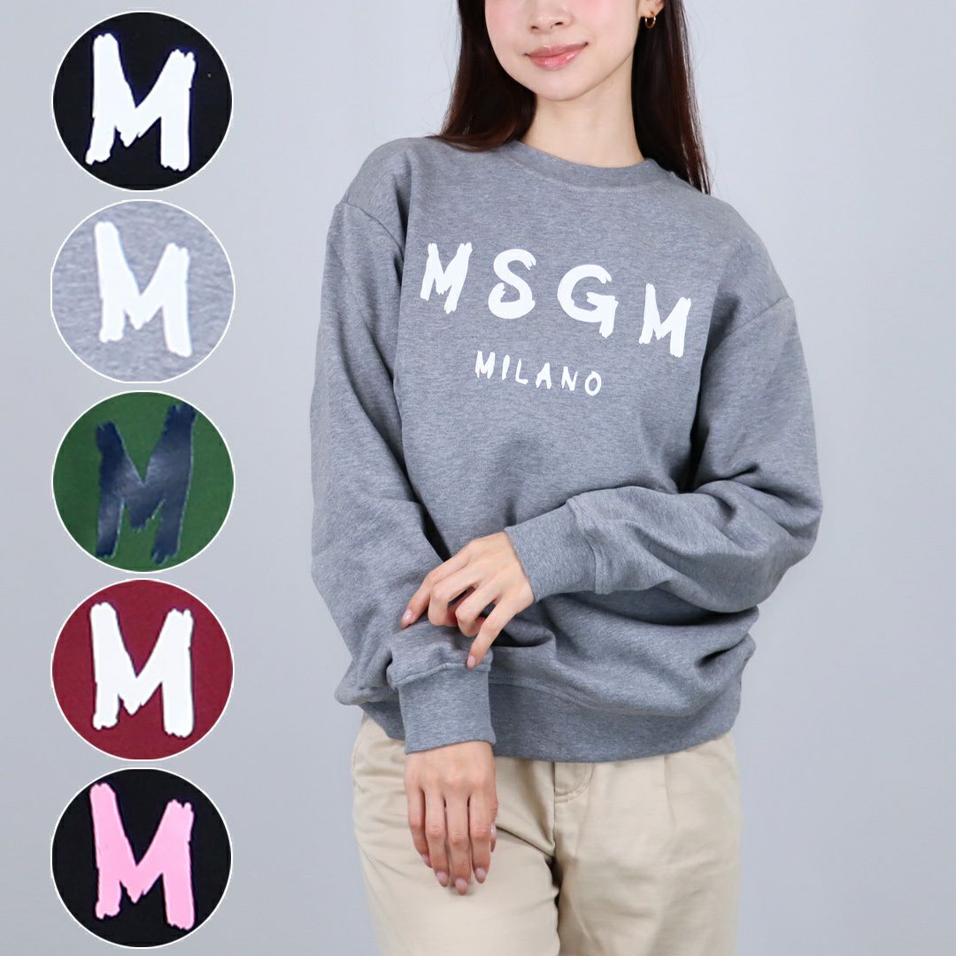 エムエスジーエム MSGM キッズ レディース ロゴ トレーナー スウェット JUSW018 UNI 裏起毛