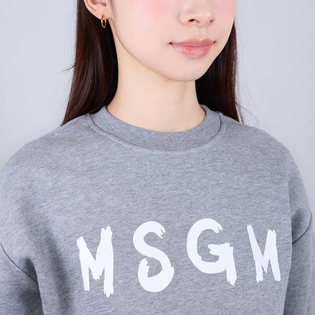 エムエスジーエム MSGM キッズ レディース ロゴ トレーナー スウェット JUSW018 UNI 裏起毛