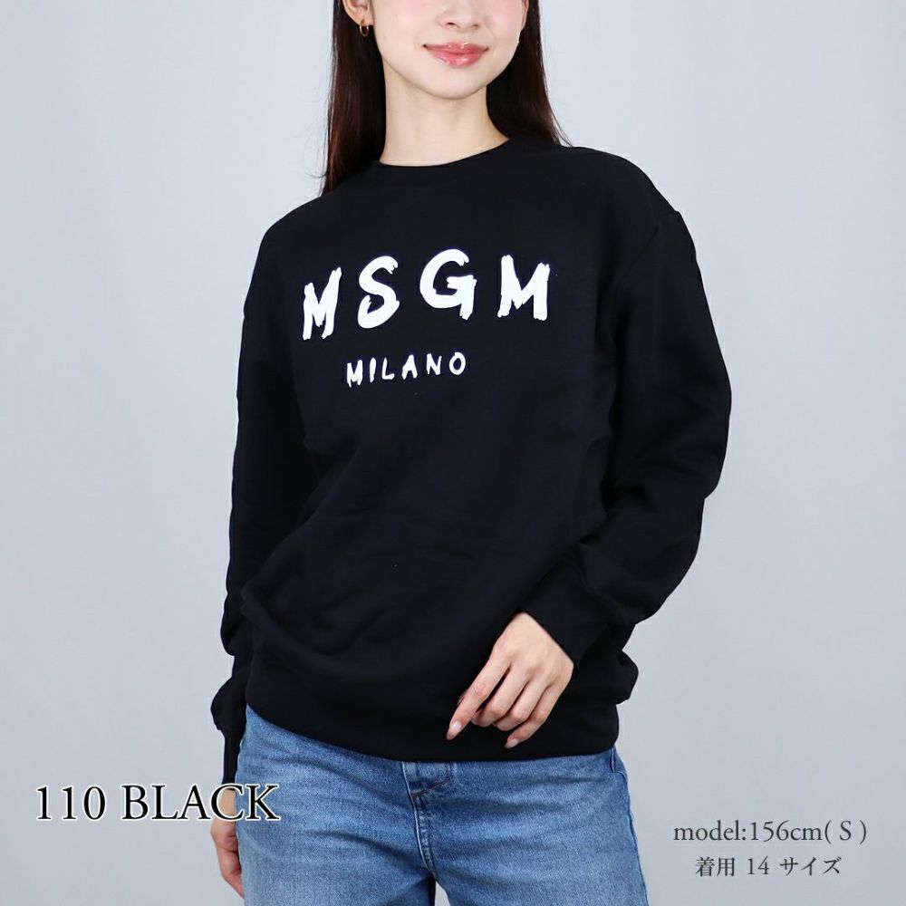 エムエスジーエム MSGM キッズ レディース ロゴ トレーナー スウェット JUSW018 UNI 裏起毛