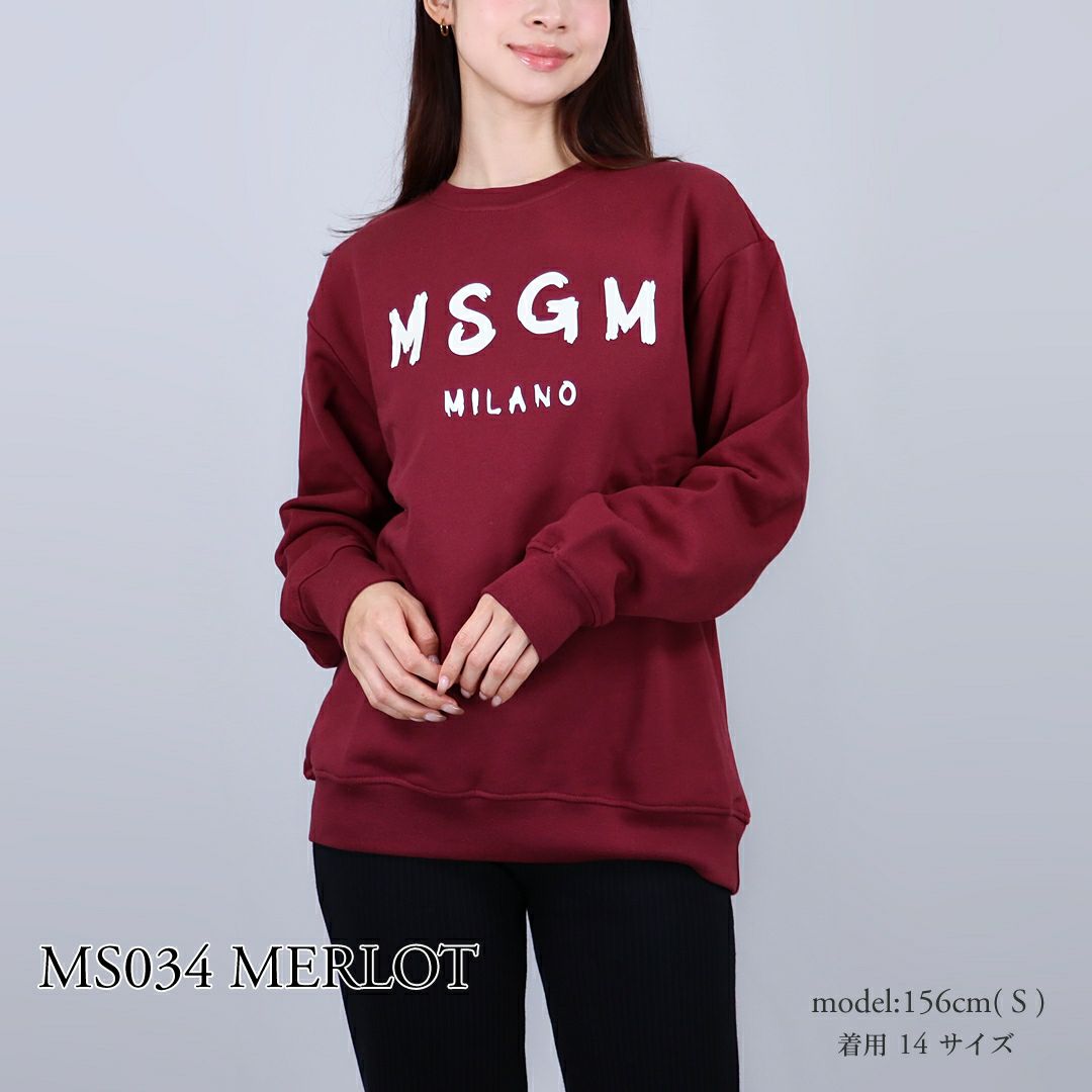 エムエスジーエム MSGM キッズ レディース ロゴ トレーナー スウェット JUSW018 UNI 裏起毛