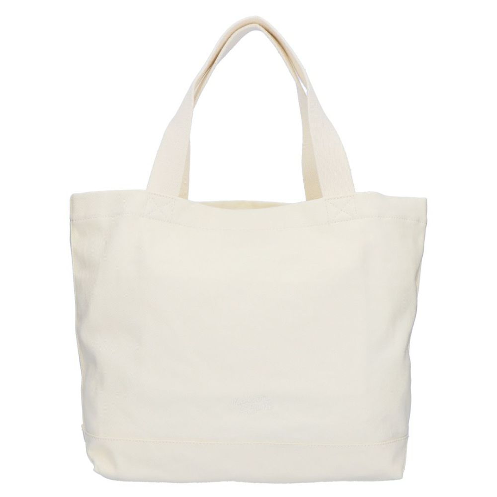 メゾンキツネ MAISON KITSUNE トート バッグ ダブル ボールド フォックスヘッドパッチ OW511CFWW0096 P700 ECRU