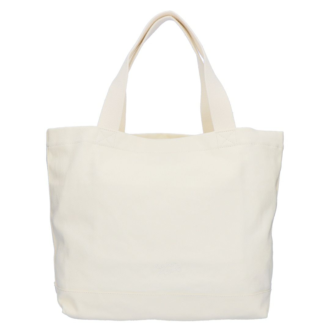 メゾンキツネ MAISON KITSUNE トート バッグ ダブル ボールド フォックスヘッドパッチ OW511CFWW0096 P700 ECRU