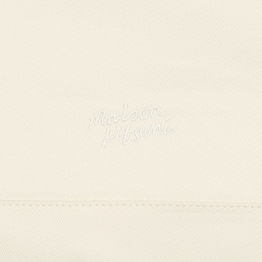 メゾンキツネ MAISON KITSUNE トート バッグ ダブル ボールド フォックスヘッドパッチ OW511CFWW0096 P700 ECRU