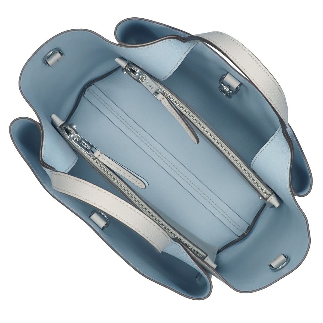 トッズ TODS 2WAYバッグ Tタイムレス XBWAPAFL100 QRI 4L15 GREY SKY BLUE レザー バッグ ミニ