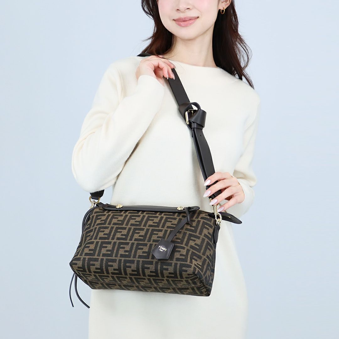 フェンディ FENDI 2WAYバッグ バイ ザ ウェイ ソフト ミディアム 8BL155 AFPM-F1GL7 BROWN＋REAL EBONY