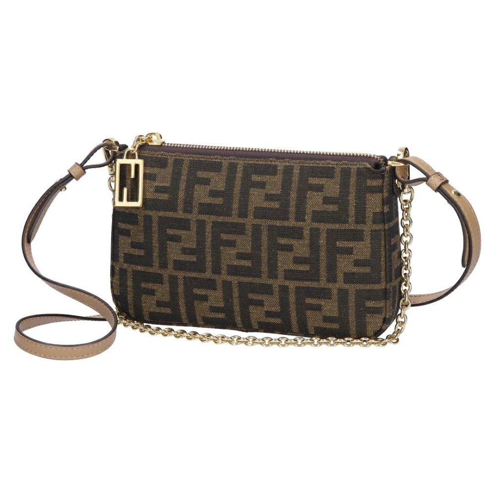 フェンディ FENDI ショルダーバッグ バゲット スリム クラッチ 8BS073 AD23-F1GE3 TAB.MR+SAND+OS