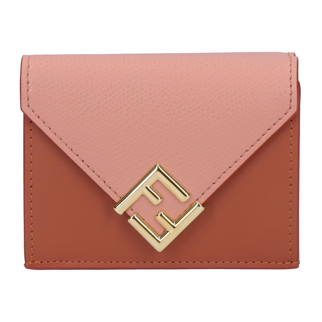 フェンディ FENDI 折財布 三つ折財布 FFダイヤモンド 8M0480 ALV4-F1TWI SIENNA+MACARON+OS
