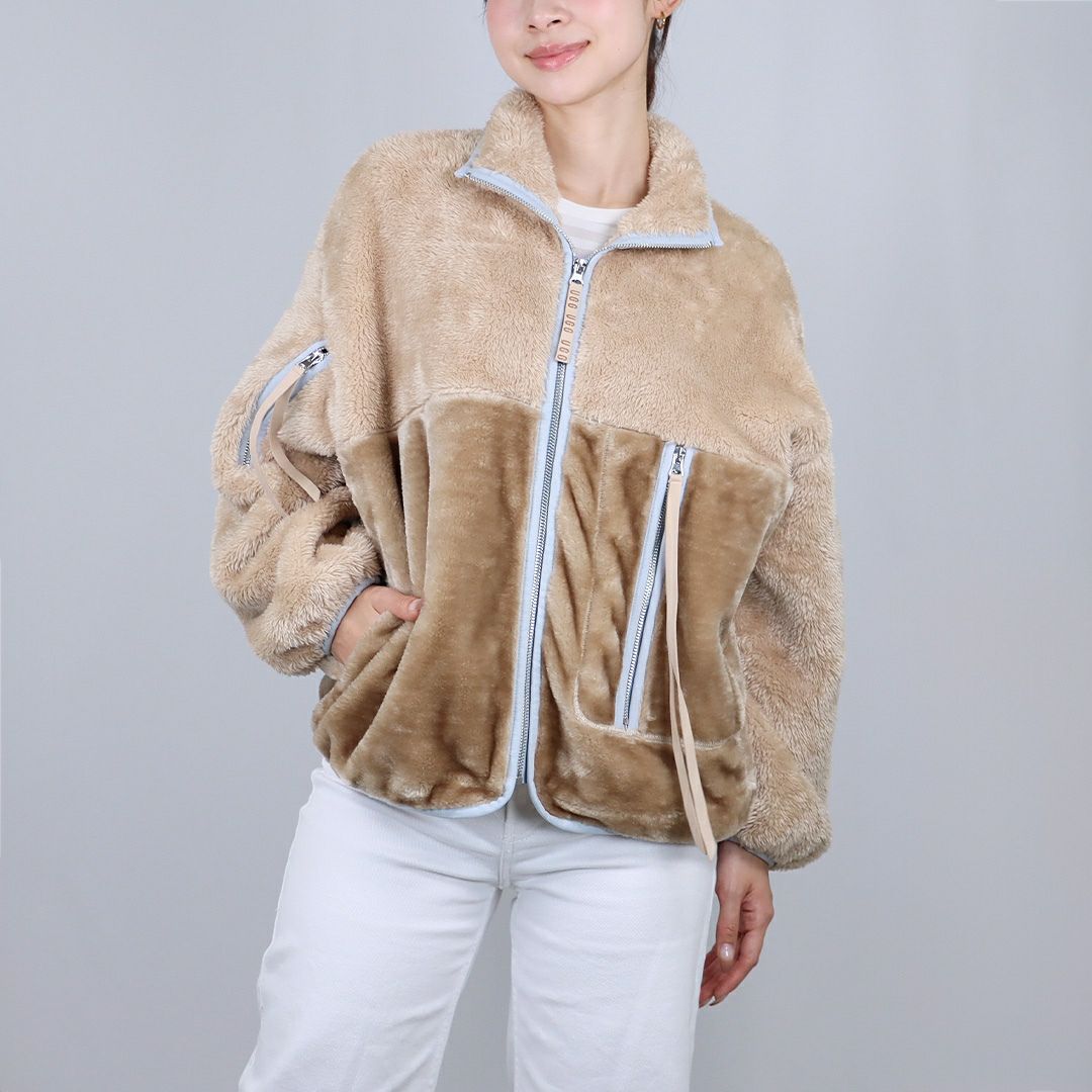 アグ UGG レディースジャケット ボアジャケット フルジップ ジップアップ スタンドカラー W MARLENE SHERPA JACKET II 1134993