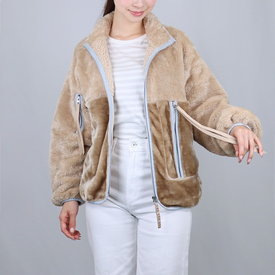 アグ UGG レディースジャケット ボアジャケット フルジップ ジップアップ スタンドカラー W MARLENE SHERPA JACKET II 1134993