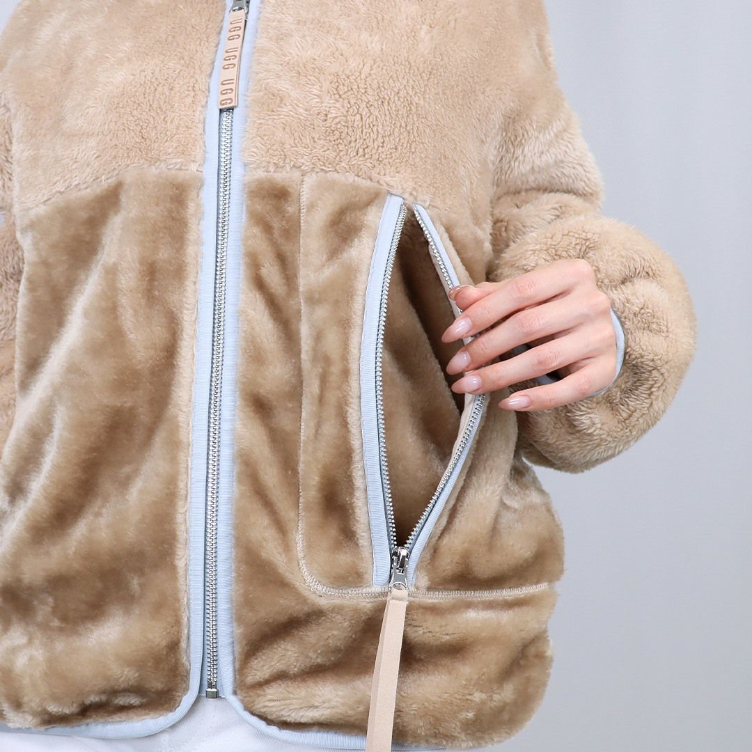 アグ UGG レディースジャケット ボアジャケット フルジップ ジップアップ スタンドカラー W MARLENE SHERPA JACKET II 1134993