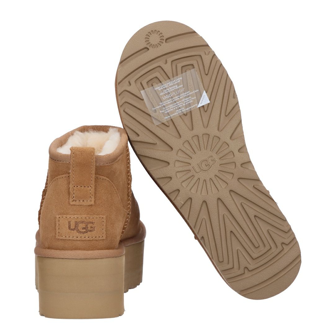 アグ UGG レディース 靴 ブーツ 厚底ブーツ ショートブーツ ムートンブーツ CLASSIC ULTRA MINI PLATFORM 1135092