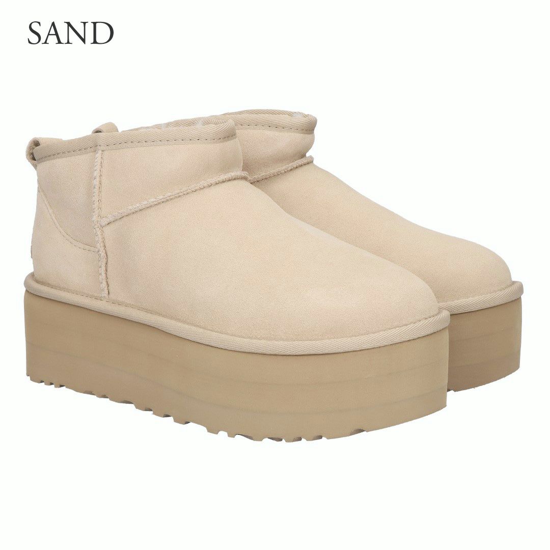 アグ UGG レディース 靴 ブーツ 厚底ブーツ ショートブーツ ムートンブーツ CLASSIC ULTRA MINI PLATFORM 1135092