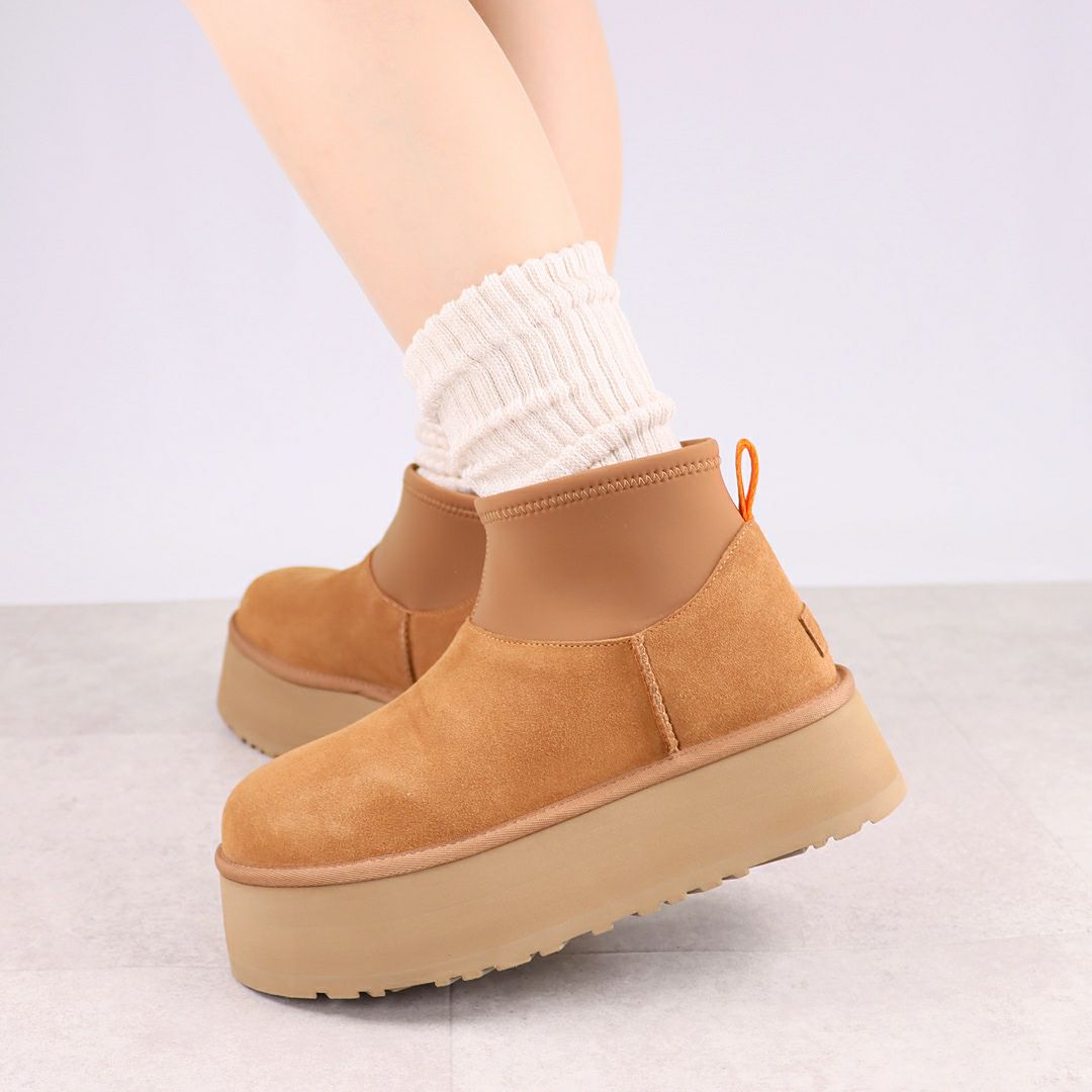 アグ UGG レディース 靴 ブーツ 厚底ブーツ ショートブーツ ムートンブーツ CLASSIC MINI DIPPER 1168170