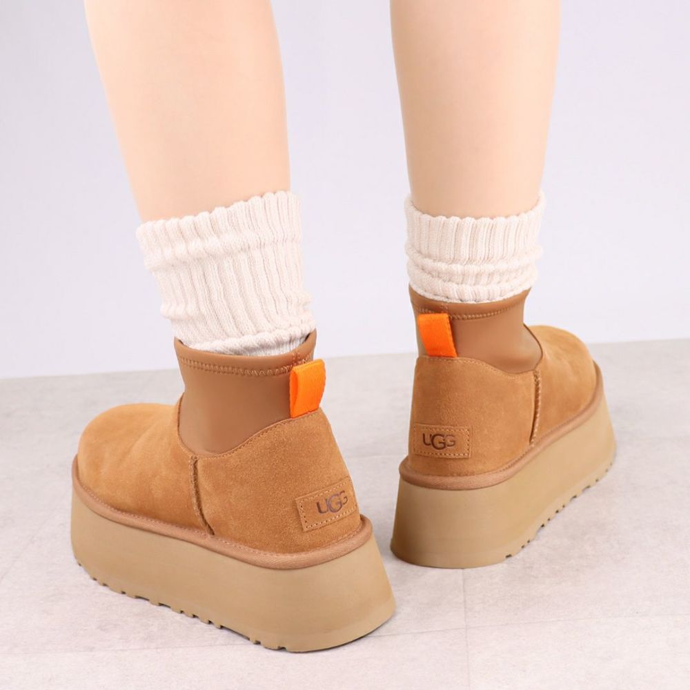 アグ UGG レディース 靴 ブーツ 厚底ブーツ ショートブーツ ムートンブーツ CLASSIC MINI DIPPER 1168170