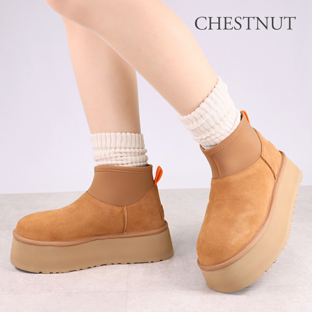 アグ UGG レディース 靴 ブーツ 厚底ブーツ ショートブーツ ムートンブーツ CLASSIC MINI DIPPER 1168170