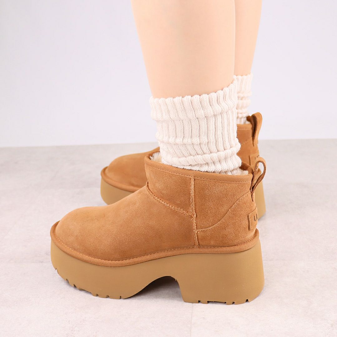 アグ UGG レディース 靴 ブーツ 厚底ブーツ ショートブーツ ムートンブーツ CLASSIC ULTRA MINI NEW HEIGHTS 1158311