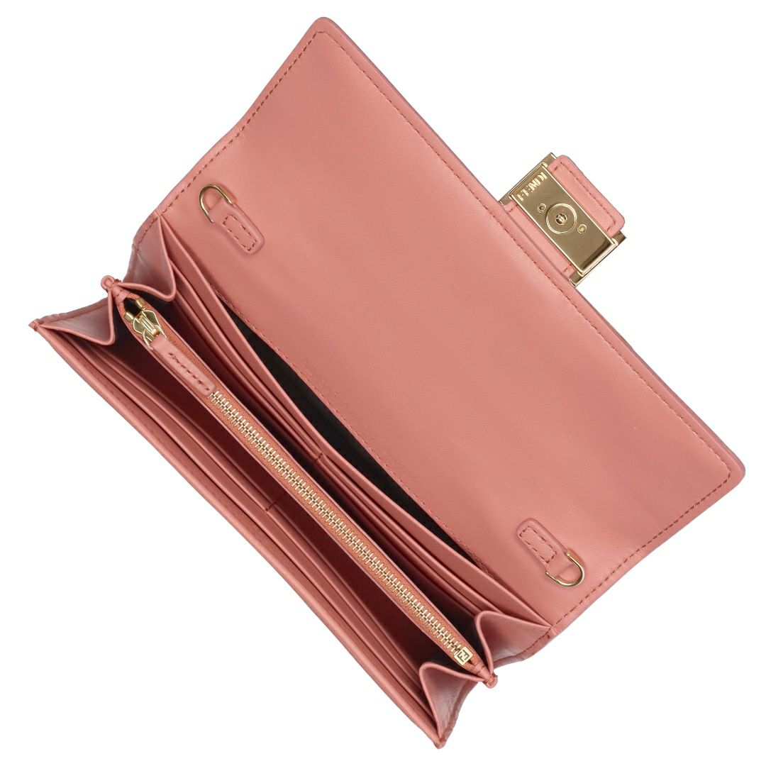 フェンディ FENDI チェーンウォレット 長財布 CONTINENTAL コンチネンタル 8M0365 AAJD F13VM MACARON+SOFT GOLD 【お取り寄せ】