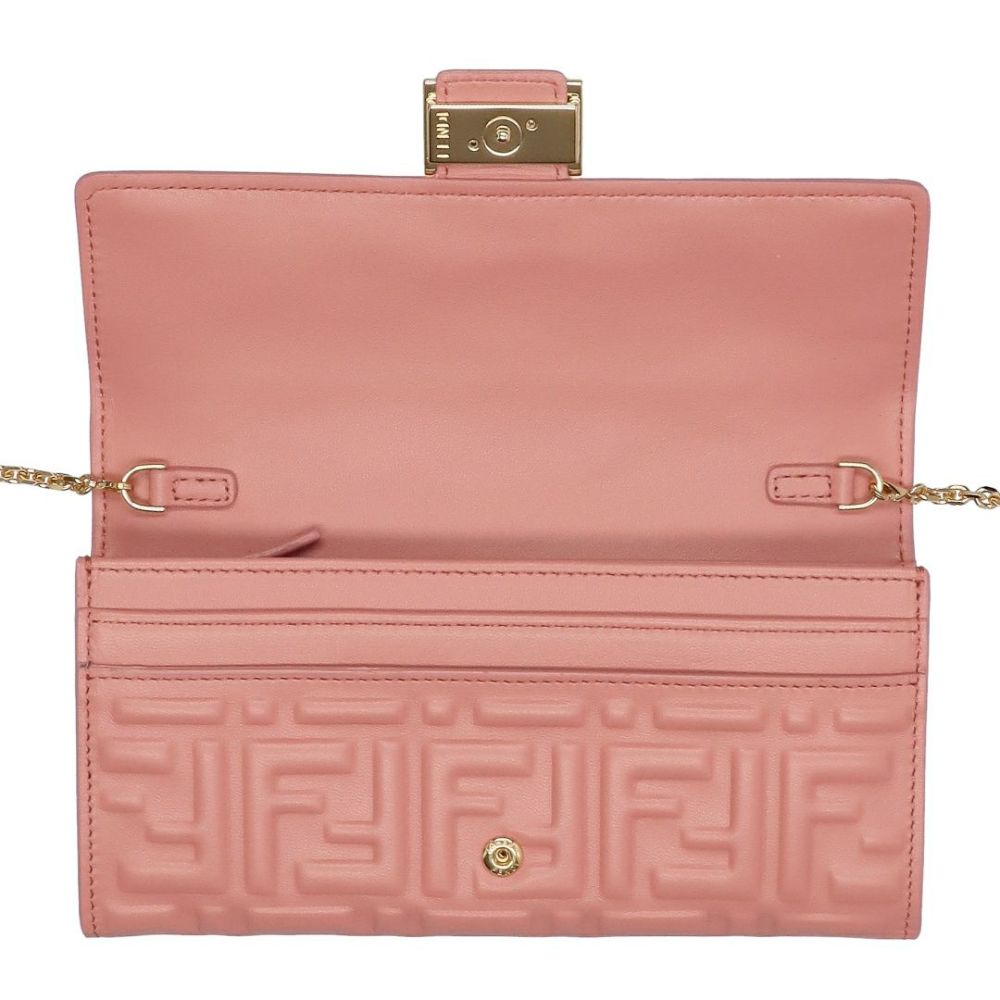 フェンディ FENDI チェーンウォレット 長財布 CONTINENTAL コンチネンタル 8M0365 AAJD F13VM MACARON+SOFT GOLD 【お取り寄せ】