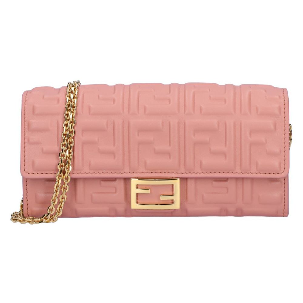 フェンディ FENDI チェーンウォレット 長財布 CONTINENTAL コンチネンタル 8M0365 AAJD F13VM MACARON+SOFT GOLD 【お取り寄せ】