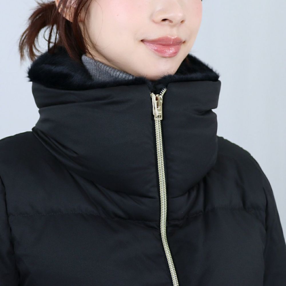 ヘルノ HERNO レディースダウン ダウンジャケット アンデール フェイクファー PI002141D 12414Z 9300 BLACK