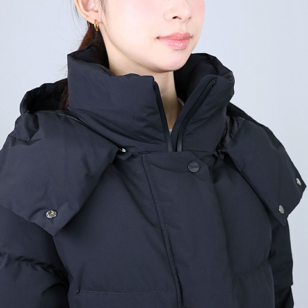 ヘルノ HERNO レディースダウン ダウンジャケット PI002047D 12840 9300 BLACK