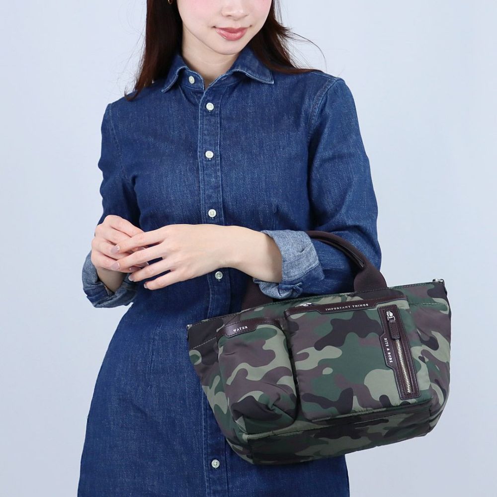 アニヤハインドマーチ ANYA HINDMARCH 2WAYバッグミニ・マルチポケット トート CAMOUFLAGE 201544/5050925201544