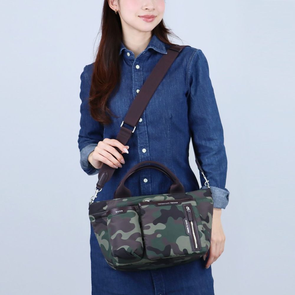 アニヤハインドマーチ ANYA HINDMARCH 2WAYバッグミニ・マルチポケット トート CAMOUFLAGE 201544/5050925201544