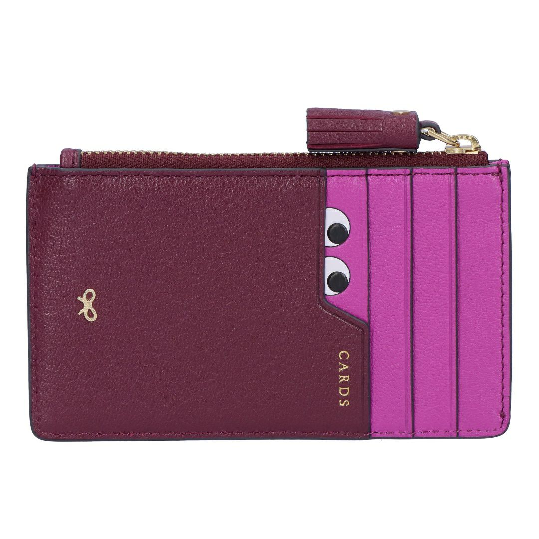 アニヤハインドマーチ ANYA HINDMARCH ジップ カードケース PEEPING EYES ORCHID 201292/5050925201292