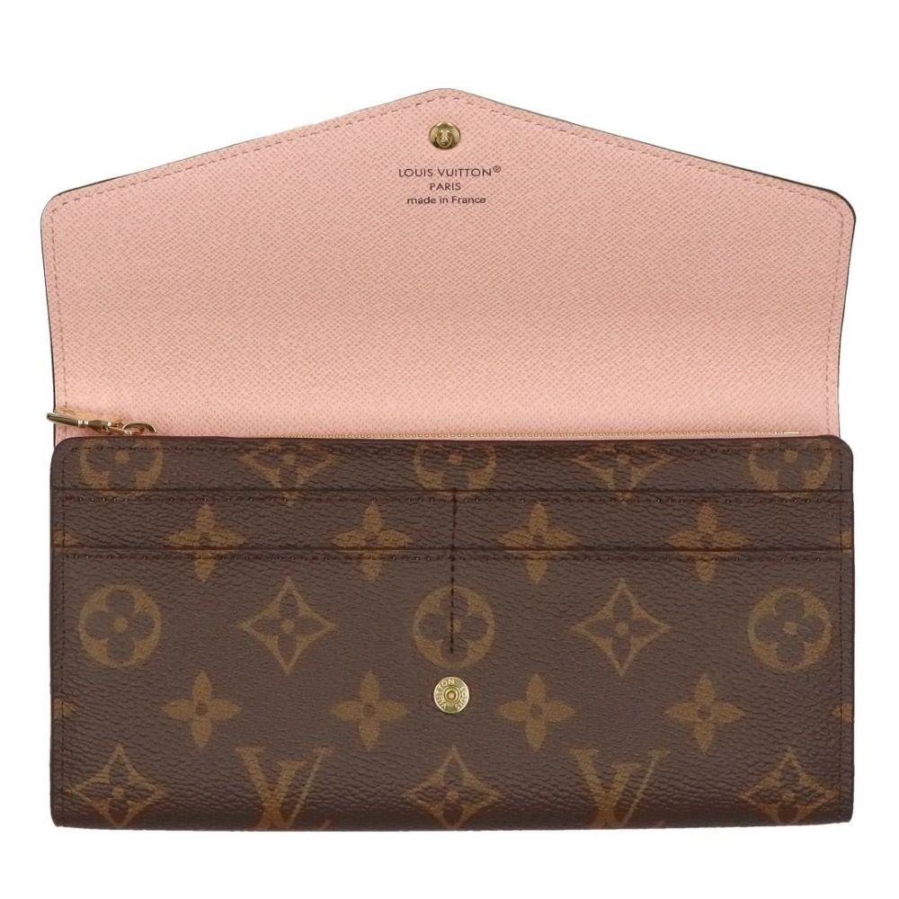 ルイヴィトン LOUIS VUITTON 長財布 フラップ財布 モノグラム M62235 ポルトフォイユ･サラ ローズバレリーヌ