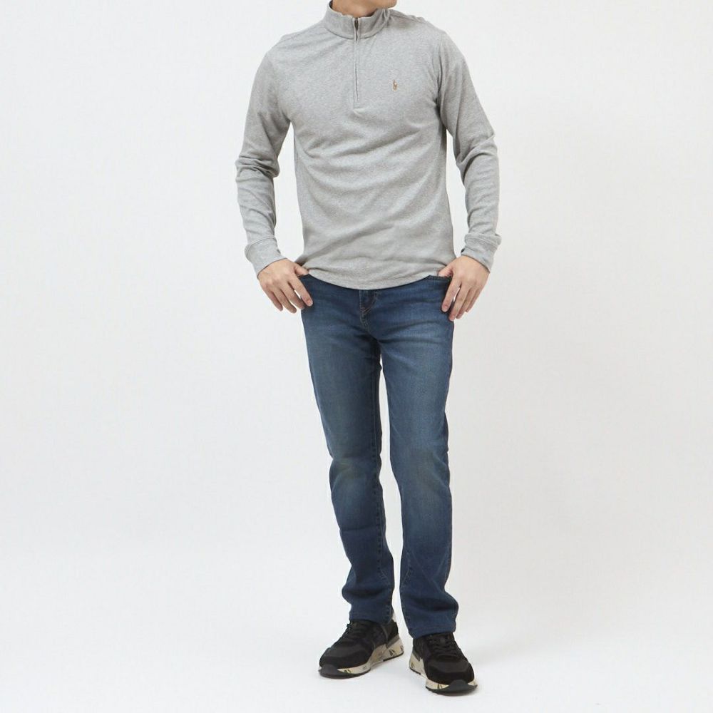 ポロ ラルフローレン POLO RALPH LAUREN ボーイズライン メンズ スウェット プルオーバー ハーフジップ ポニー刺繍 323952436