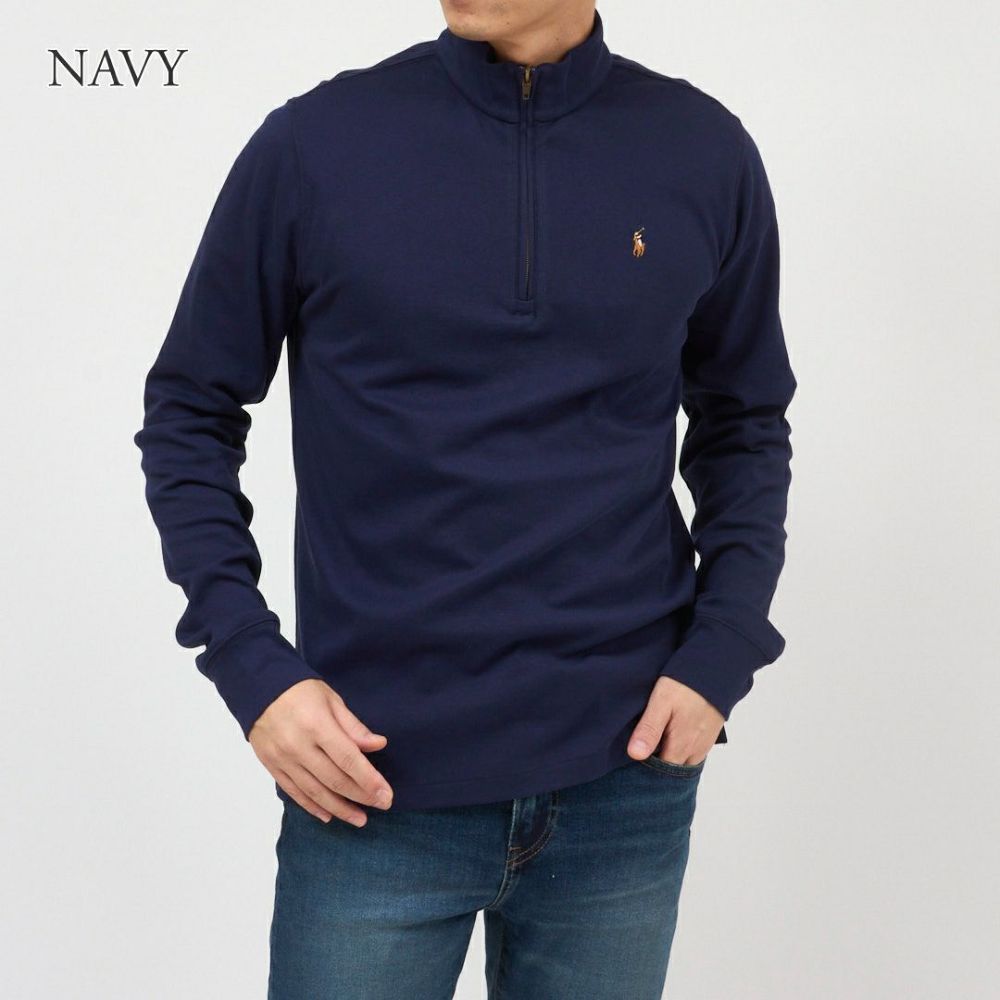 ポロ ラルフローレン POLO RALPH LAUREN ボーイズライン メンズ スウェット プルオーバー ハーフジップ ポニー刺繍 323952436
