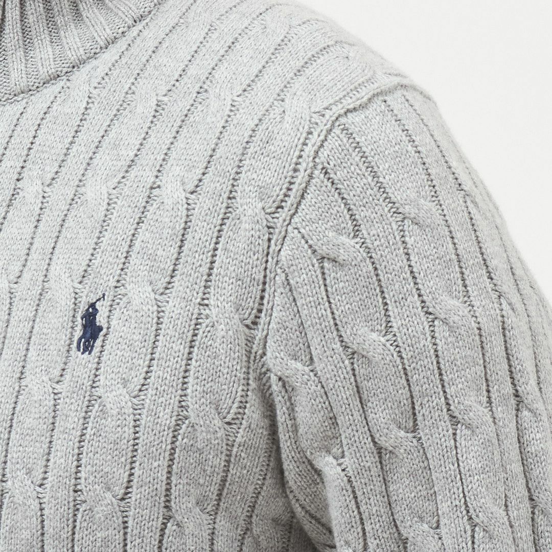 ポロ ラルフローレン POLO RALPH LAUREN メンズ ボーイズライン ニット セーター ハーフジップ プルオーバー ケーブルニット コットンニット 323868894