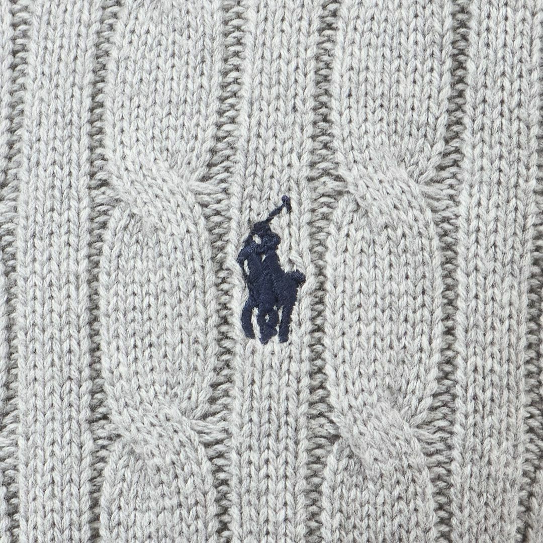 ポロ ラルフローレン POLO RALPH LAUREN メンズ ボーイズライン ニット セーター ハーフジップ プルオーバー ケーブルニット コットンニット 323868894