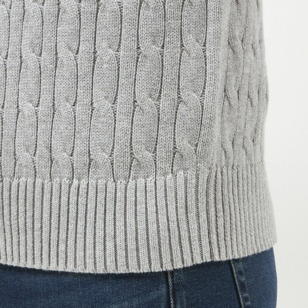 ポロ ラルフローレン POLO RALPH LAUREN メンズ ボーイズライン ニット セーター ハーフジップ プルオーバー ケーブルニット コットンニット 323868894