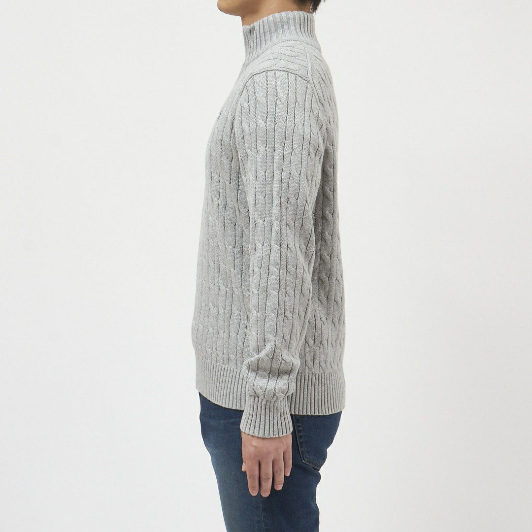 ポロ ラルフローレン POLO RALPH LAUREN メンズ ボーイズライン ニット セーター ハーフジップ プルオーバー ケーブルニット コットンニット 323868894