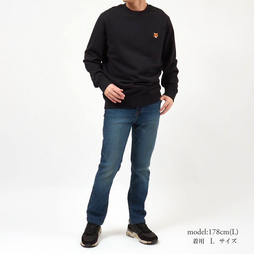 メゾンキツネ MAISON KITSUNE メンズ スウェット トレーナー フォックスヘッド レギュラー スウェットシャツ PM00303KM0340