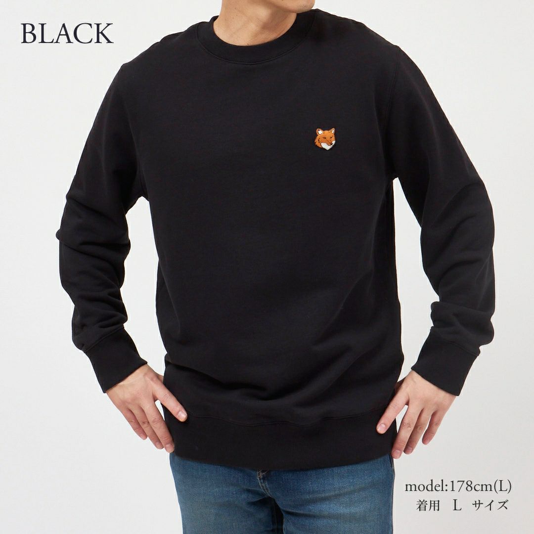 メゾンキツネ MAISON KITSUNE メンズ スウェット トレーナー フォックスヘッド レギュラー スウェットシャツ PM00303KM0340
