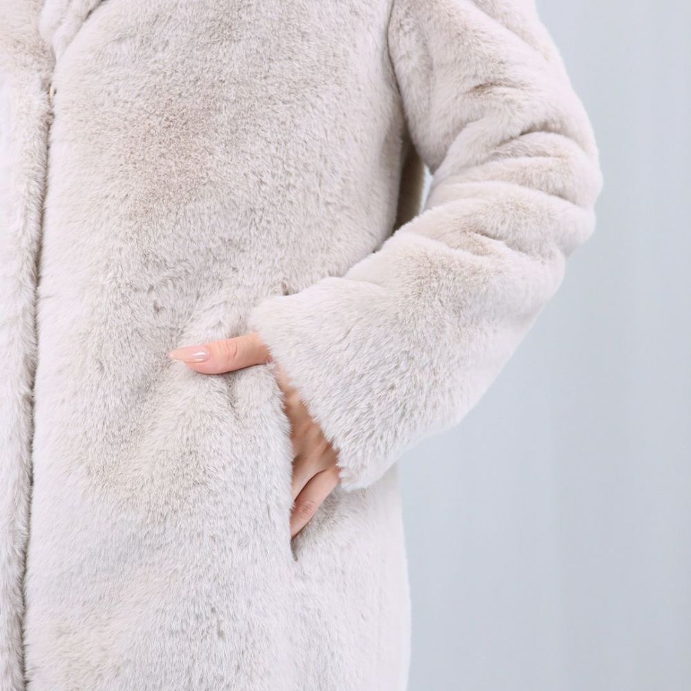 ヘルノ HERNO ロングコート エコファーコート CAPROTTO CA000586D 12422 1985 CHANTILLY