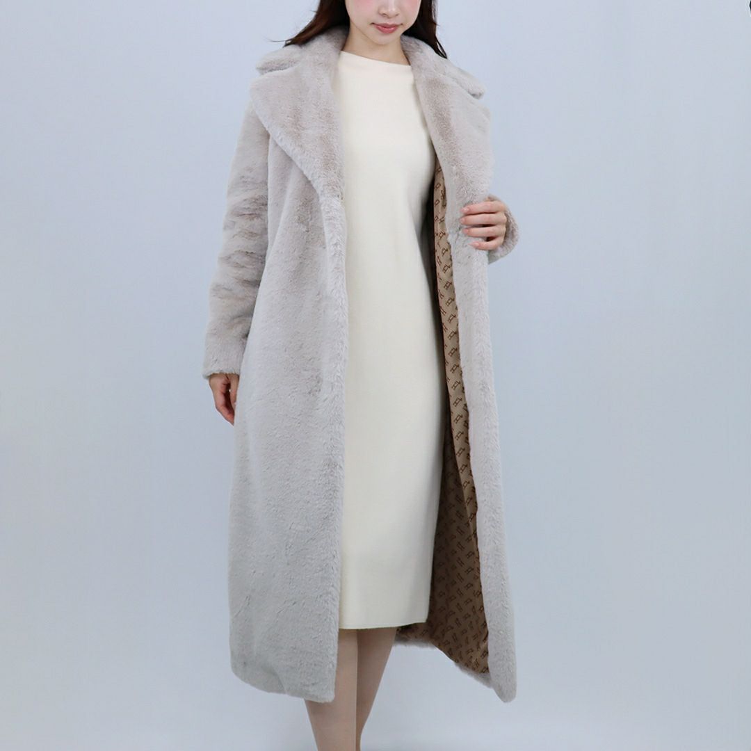 ヘルノ HERNO ロングコート エコファーコート CAPROTTO CA000586D 12422 1985 CHANTILLY