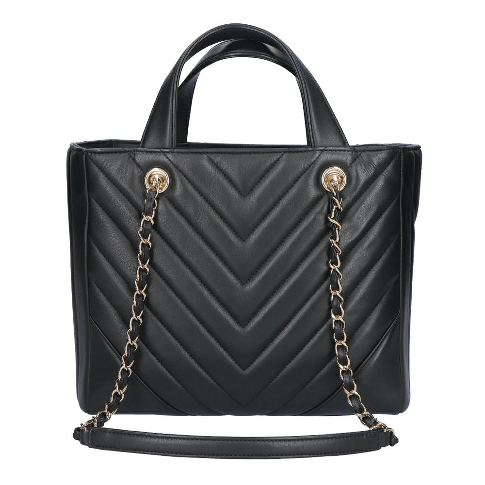 【リユース品】 シャネル CHANEL バッグ トートバッグ Vステッチチェーントートバッグ A91642 ブラック/ゴールド金具 【お取り寄せ】