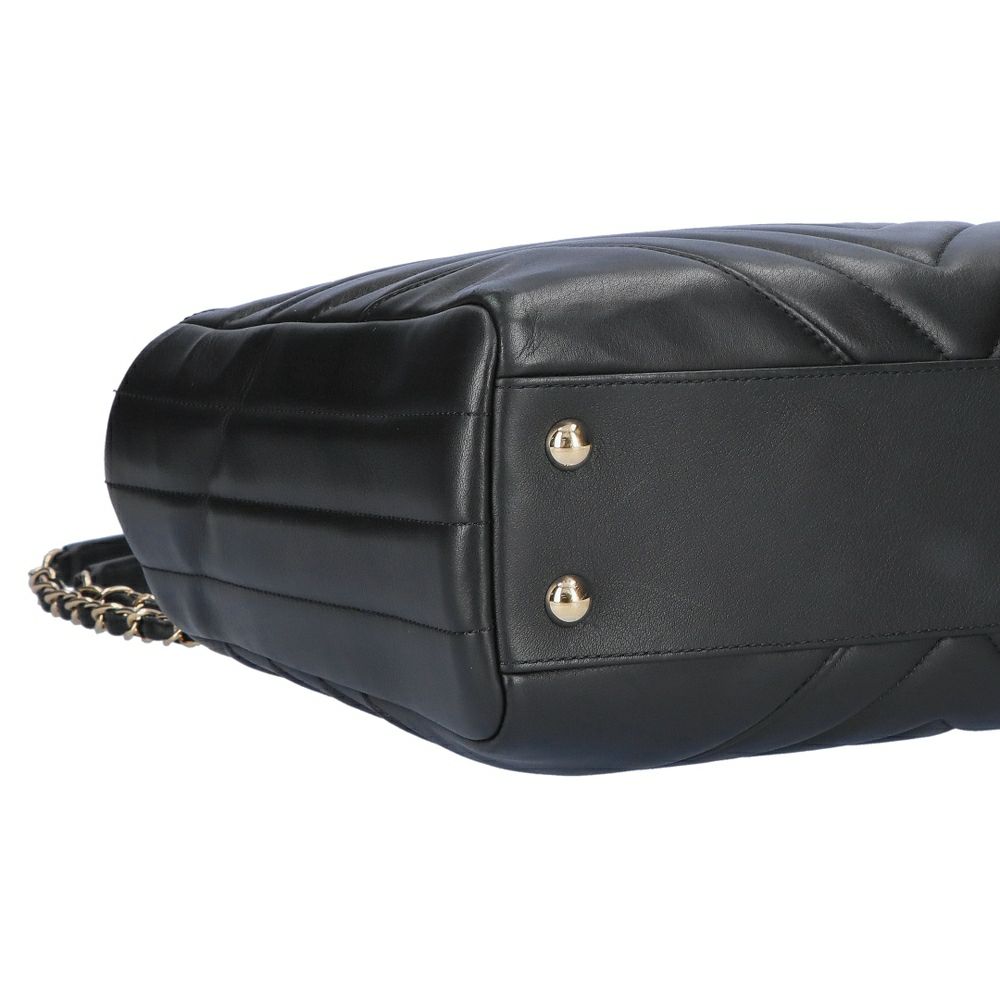【リユース品】 シャネル CHANEL バッグ トートバッグ Vステッチチェーントートバッグ A91642 ブラック/ゴールド金具 【お取り寄せ】