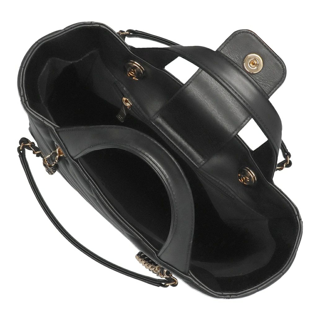 【リユース品】 シャネル CHANEL バッグ トートバッグ Vステッチチェーントートバッグ A91642 ブラック/ゴールド金具 【お取り寄せ】